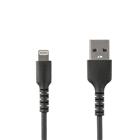 StarTech.com 1m USB naar Lightning kabel Apple MFi gecertificeerd zwart