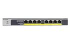 Netgear GS108LP Unmanaged Gigabit Ethernet (10/100/1000) Zwart, Grijs 1U Power over Ethernet (PoE)