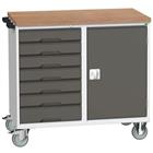 Onderhoudswagen verrijdbaar Verso met laden en deuren 1050x600x980 mm - Bott