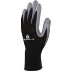 Handschoen gebreid van polyester / palm met nitril