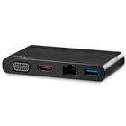 StarTech.com USB-C multiport 4-in-1 adapter met HDMI en VGA 1x USB-A