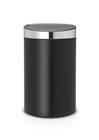 Touch Bin New 40 ltr, Brabantia | mat zwart, mat RVS | VB 114847