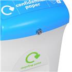 Mini Confidential Paper Envirobin, 55 ltr | grijs, blauw | VB 063833