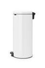 Pedaalemmer newIcon 30 ltr met metalen binnenemmer, Brabantia | wit | VB 114748