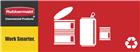 Sticker - metaal, Rubbermaid | rood | VB 990040