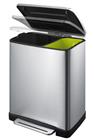 E-Cube recycling pedaalemmer 28+18 ltr, EKO | mat RVS | VB 926846