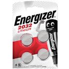 Knoopbatterij lithium CR 2032 - set van 4 - Energizer