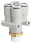 SMC Nederland KQ2 - NEW Fitting met 3 aansluitingen | KQ2UD06-02AS