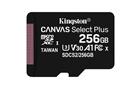 Kingston Technology Canvas Select Plus flashgeheugen 256 GB MicroSDXC Klasse 10 UHS-I