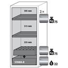 Veiligheidskast S-CLASSIC-90 - met opvangbak - 1298mm - Asecos