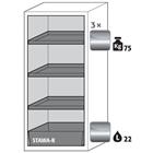 Veiligheidskast S-CLASSIC-90 - met opvangbak - 1268x596mm - Asecos