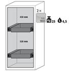 Veiligheidskast S-CLASSIC-90 - 1298x596mm - Asecos