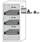 Veiligheidskast S-CLASSIC-90 - 1298x596mm - Asecos