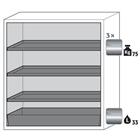 Veiligheidskast S-CLASSIC-90 - 1268x1196mm - Asecos