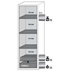 Veiligheidskast S-CLASSIC-90 - 1968x596mm - Asecos