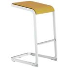 Hoge ergonomische barkruk met witte voet C-Stool