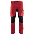 Service werkbroek met stretch 1459 - rood/zwart