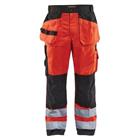 Werkbroek High Vis 1533 - rood/zwart