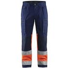 Werkbroek met Stretch High Vis 1551 - marineblauw/oranje