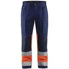 Werkbroek met Stretch High Vis 1551 - marineblauw/oranje