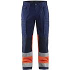 Werkbroek met Stretch High Vis 1551 - marineblauw/oranje