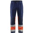 Werkbroek met Stretch High Vis 1551 - marineblauw/oranje