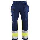 Werkbroek High Vis stretch 1558 - marineblauw/geel