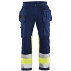 Werkbroek High Vis stretch 1558 - marineblauw/geel