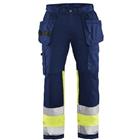 Werkbroek High Vis stretch 1558 - marineblauw/geel