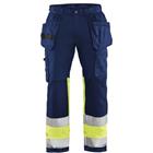 Werkbroek High Vis stretch 1558 - marineblauw/geel