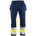 Werkbroek High Vis stretch 1558 - marineblauw/geel