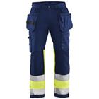 Werkbroek High Vis stretch 1558 - marineblauw/geel