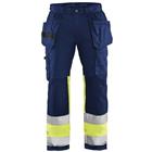 Werkbroek High Vis stretch 1558 - marineblauw/geel