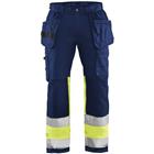 Werkbroek High Vis stretch 1558 - marineblauw/geel