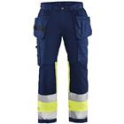 Werkbroek High Vis stretch 1558 - marineblauw/geel