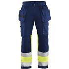 Werkbroek High Vis stretch 1558 - marineblauw/geel