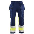 Werkbroek High Vis stretch 1558 - marineblauw/geel