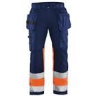 Werkbroek High Vis met stretch 1558 - marineblauw/oranje