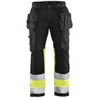 Werkbroek High Vis met stretch 1558 - zwart/geel