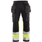 Werkbroek High Vis met stretch 1558 - zwart/geel