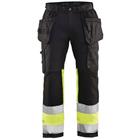 Werkbroek High Vis met stretch 1558 - zwart/geel