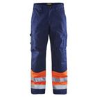 Werkbroek High Vis 1564 - marineblauw/oranje