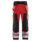 Werkbroek High Vis 1568 - rood/zwart