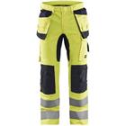 Werkbroek Multinorm vlamvertragend met stretch 1587 - geel/marineblauw