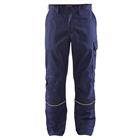 Lasbroek 1701 - marineblauw/geel