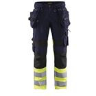 High Vis Werkbroek met stretch X1900 1994 - marineblauw/geel