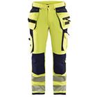 Werkbroek High Vis met 4-weg stretch 1997 - geel/marineblauw