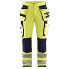 Werkbroek High Vis met 4-weg stretch 1997 - geel/marineblauw