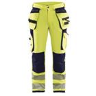 Werkbroek High Vis met 4-weg stretch 1997 - geel/marineblauw