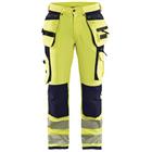 Werkbroek High Vis met 4-weg stretch 1997 - geel/marineblauw